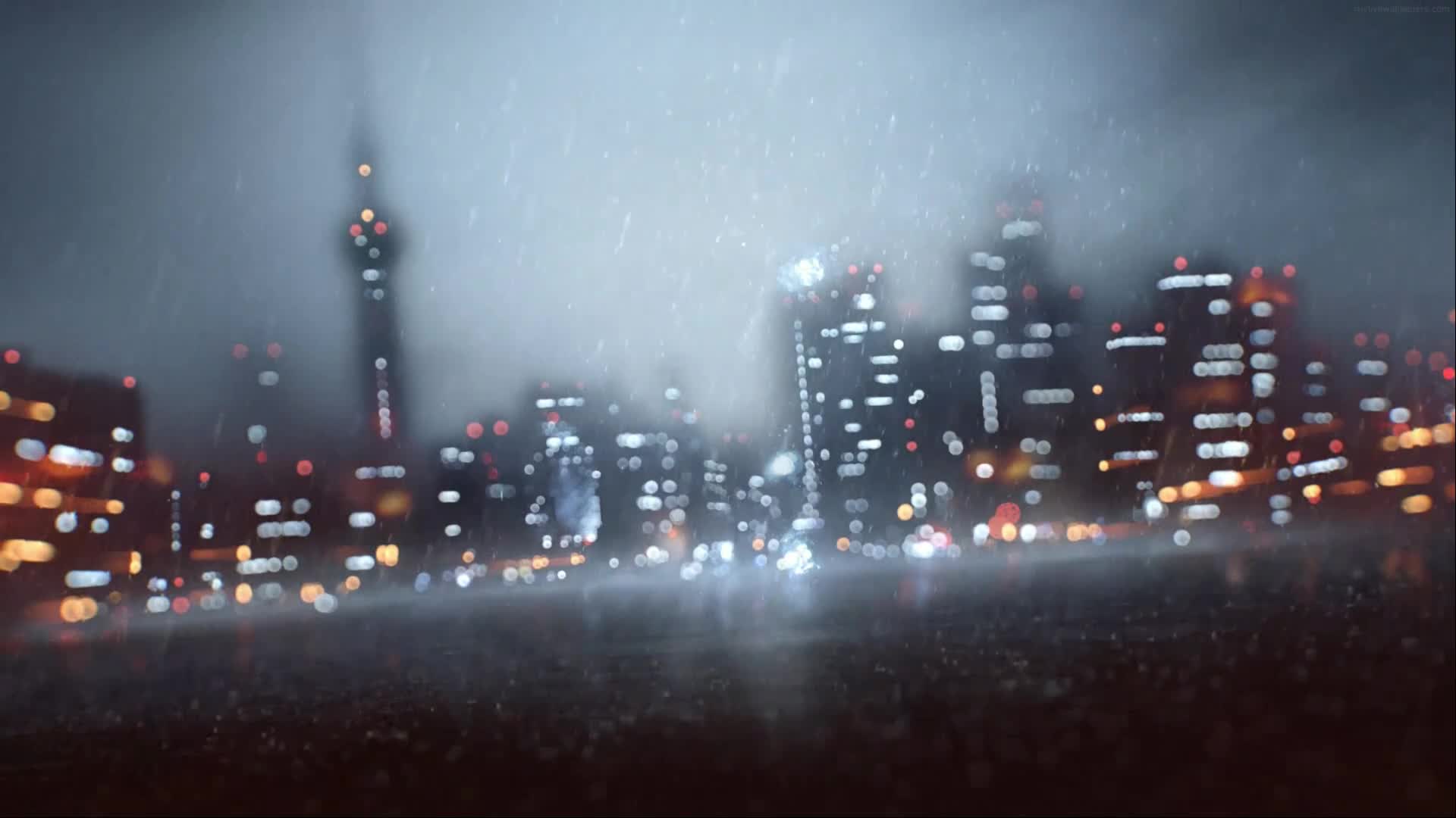 PC Animated Rain Battlefield 4 Live Wallpaper