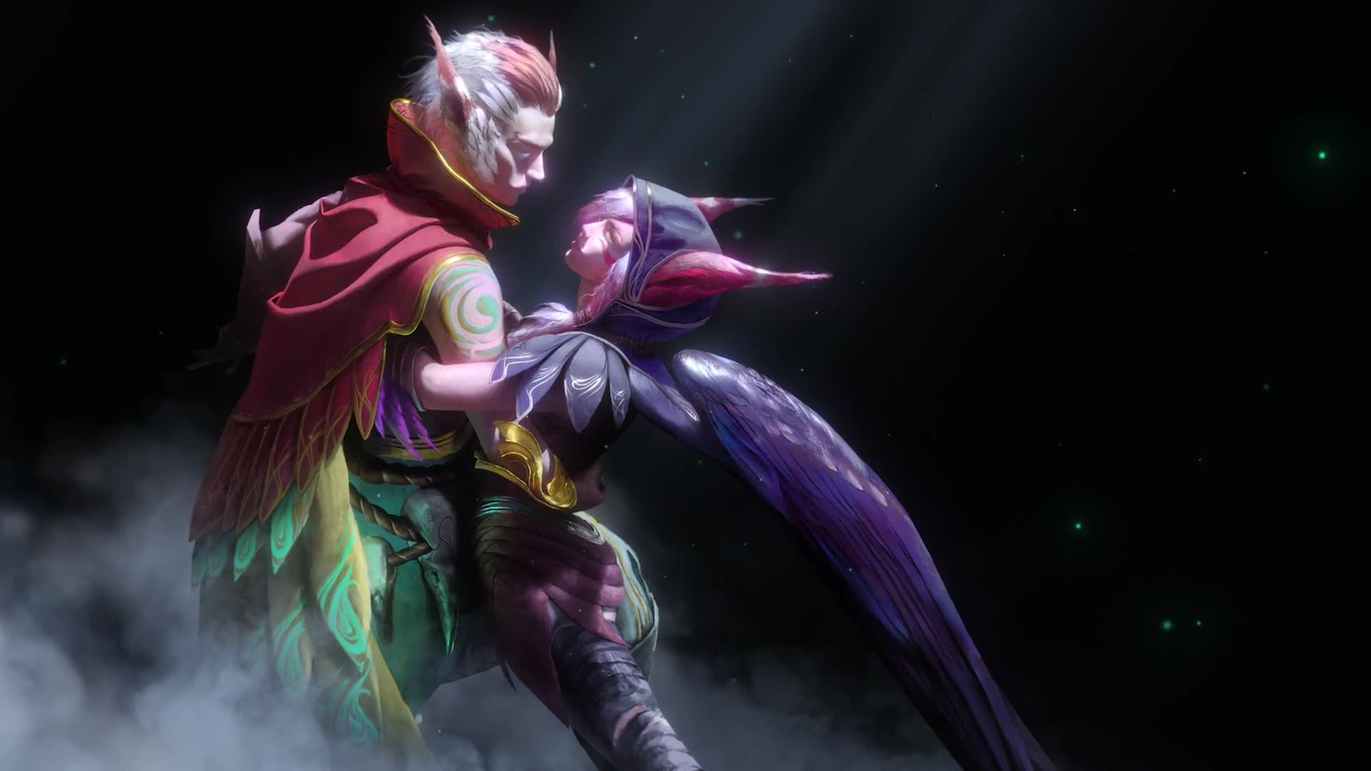PC Animated Rakan And Xayah Love Live Wallpaper