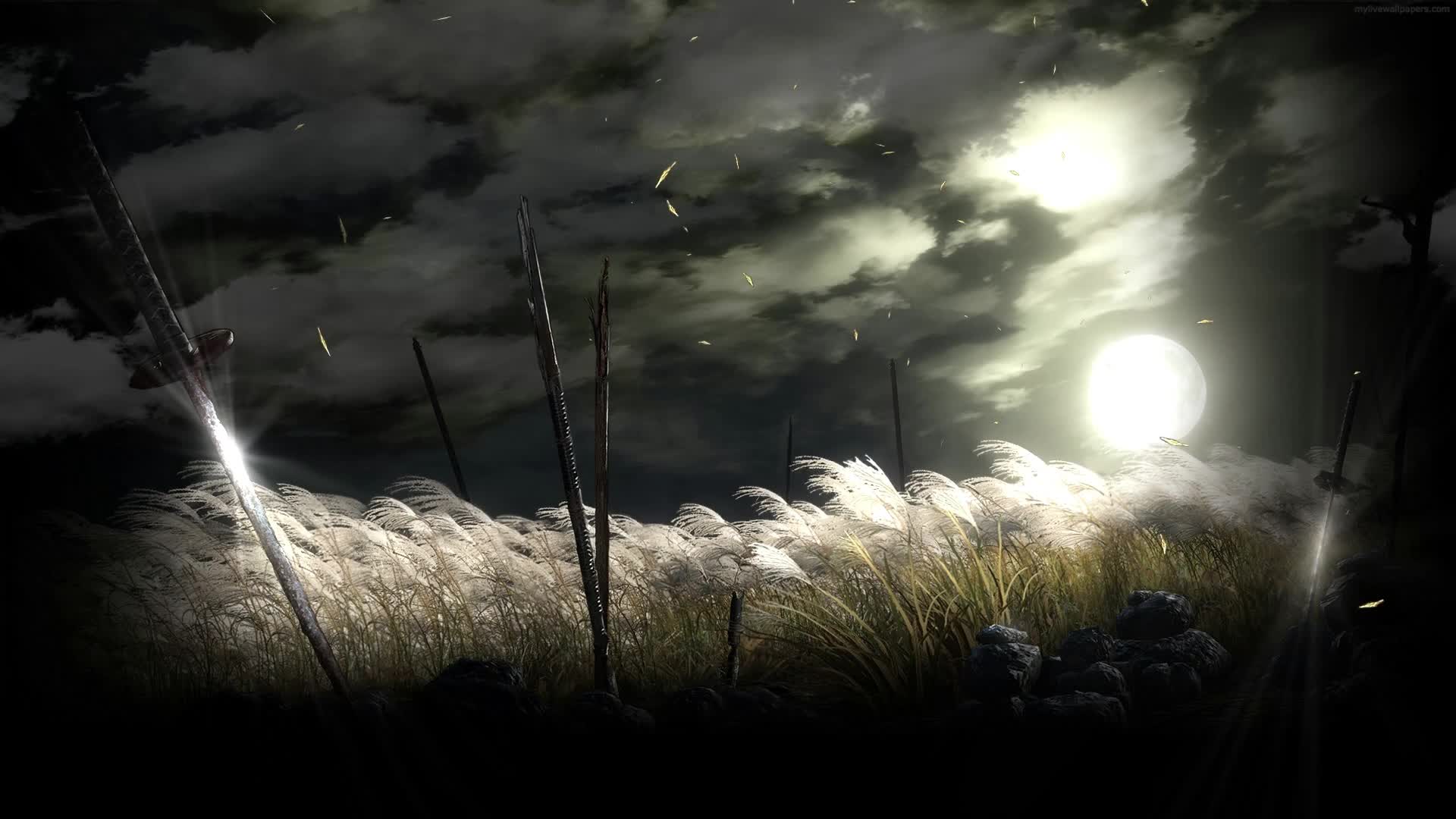 PC Animated Samurai Sword Battlefield Live Wallpaper