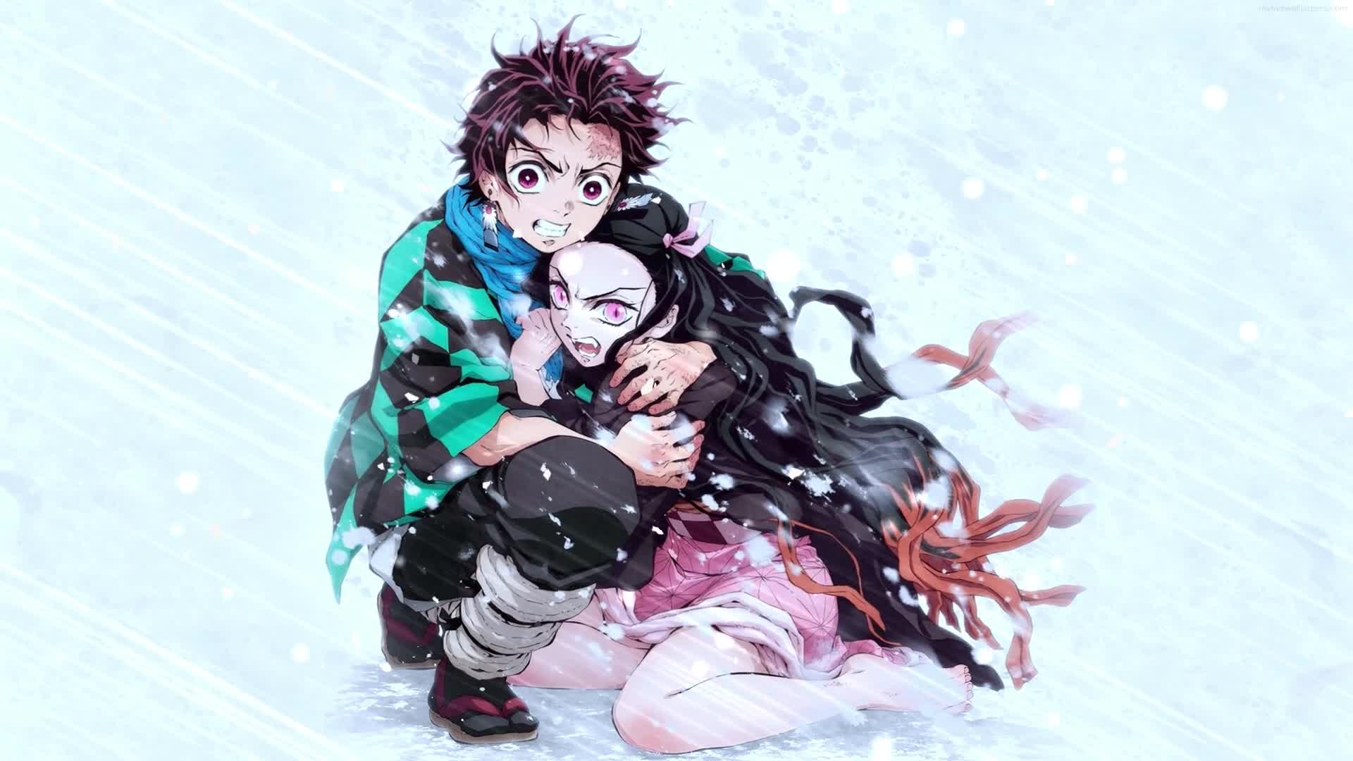 PC Animated Tanjiro and Nezuko Demon Slayer Anime Live Wallpaper