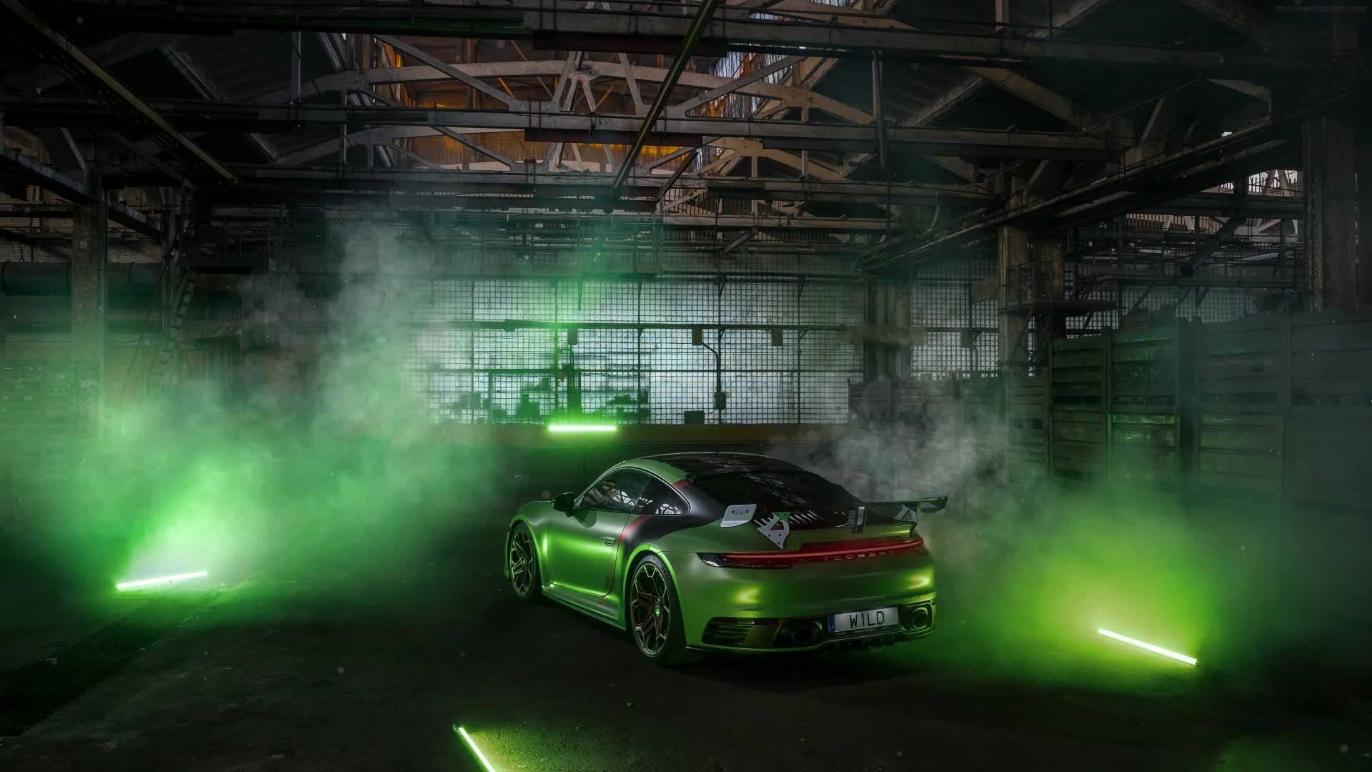 PC Animated Techart Porsche 992 Live Wallpaper