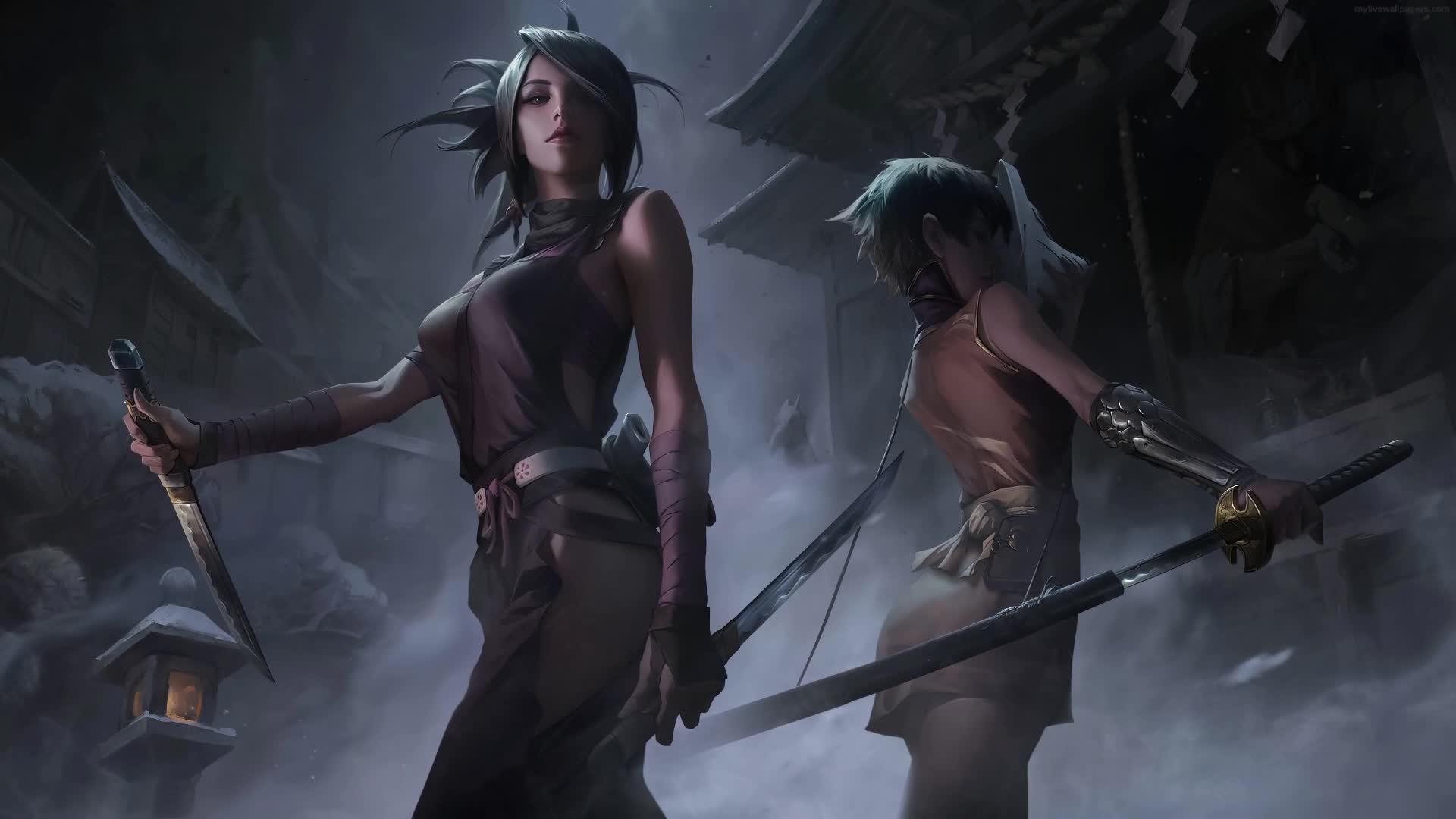 PC Animated Tenchu Kurenai Live Wallpaper