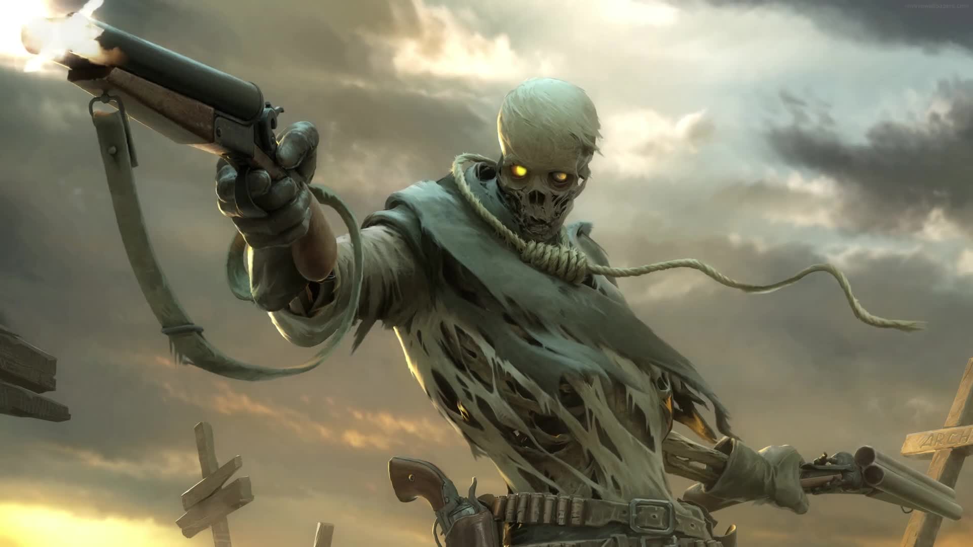 PC Animated Undead Cowboy Live Wallpaper