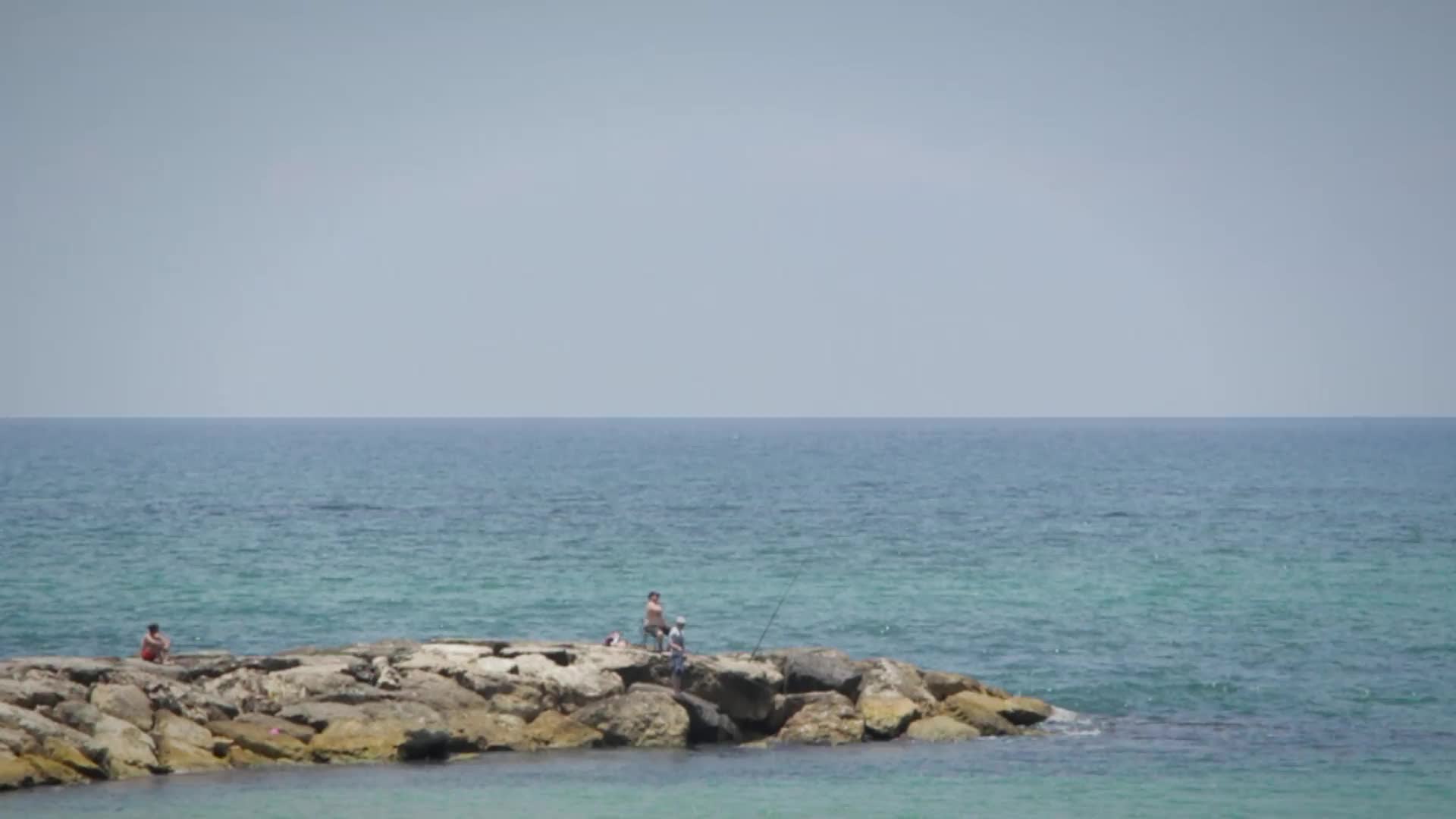 Beach fisherman Windows Live Wallpaper