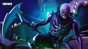 Fortnite Skeleton Scull Tropper Live Wallpaper