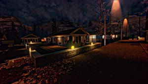 Halloween Night Town Live Wallpaper