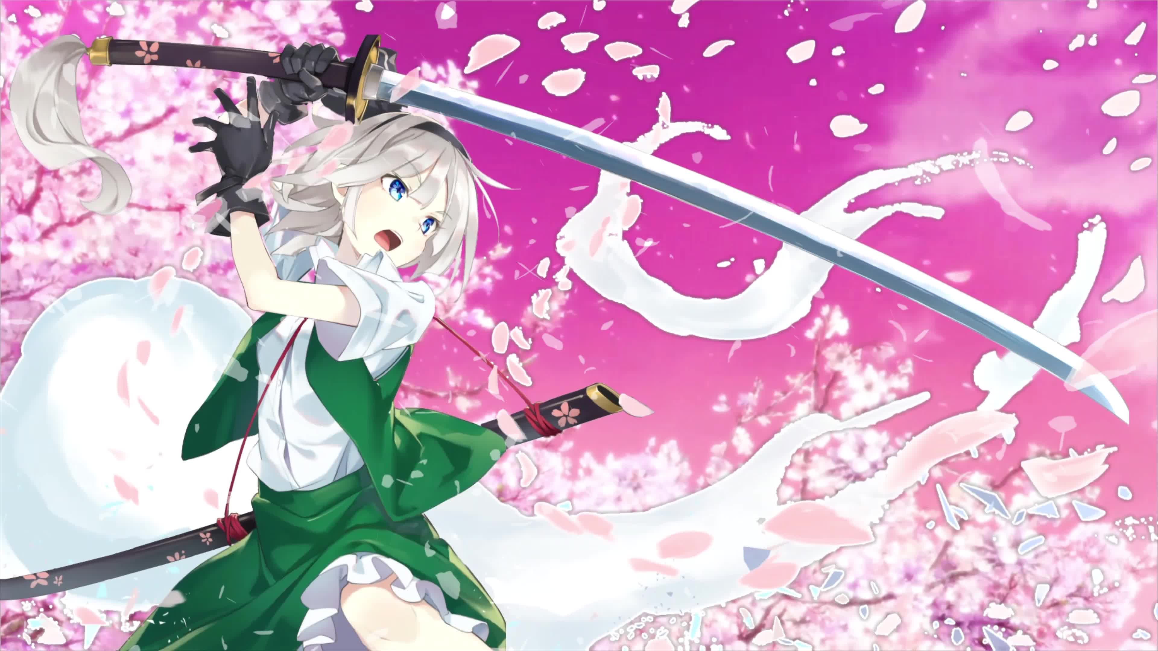 Anime Youmu Konpaku Touhou Project 4K Live Wallpaper