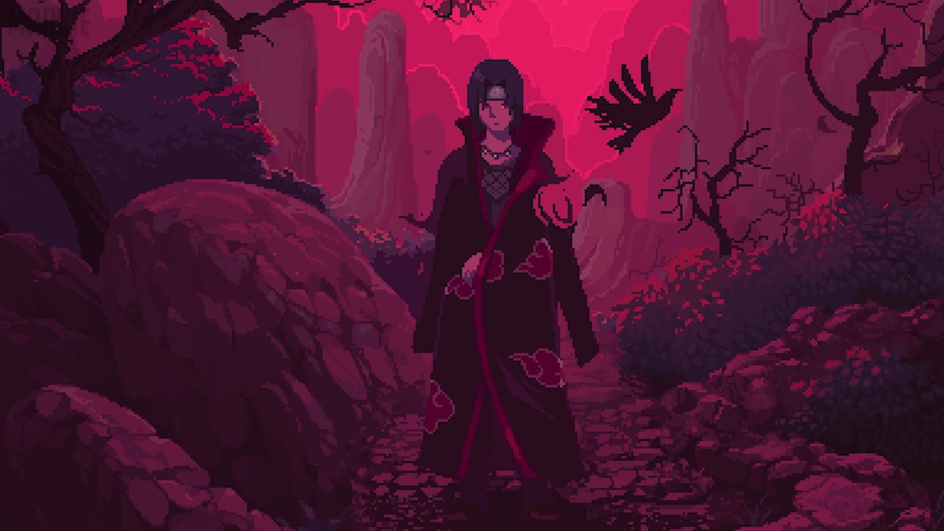 PC Pixel Itachi Uchiha HD Live Wallpaper