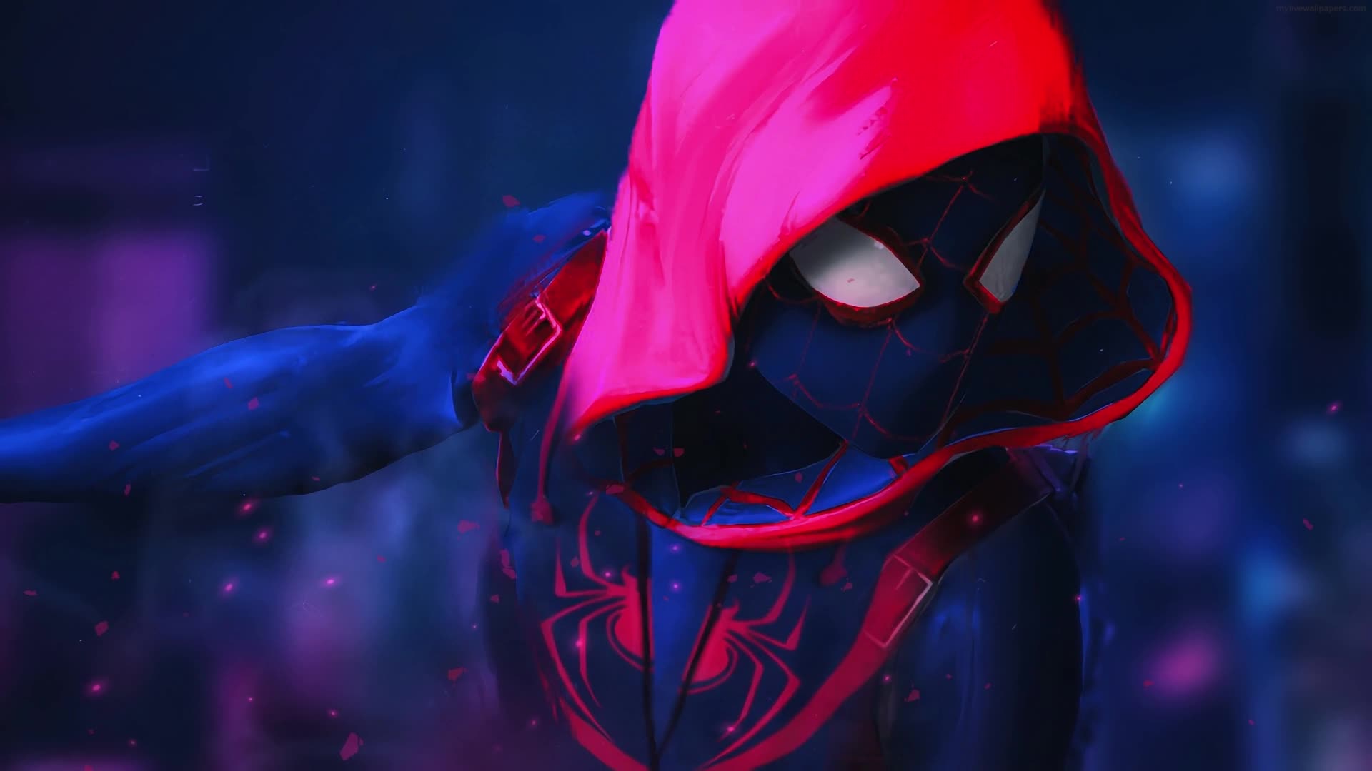 PC Spiderman Hooded Suit HD Live Wallpaper