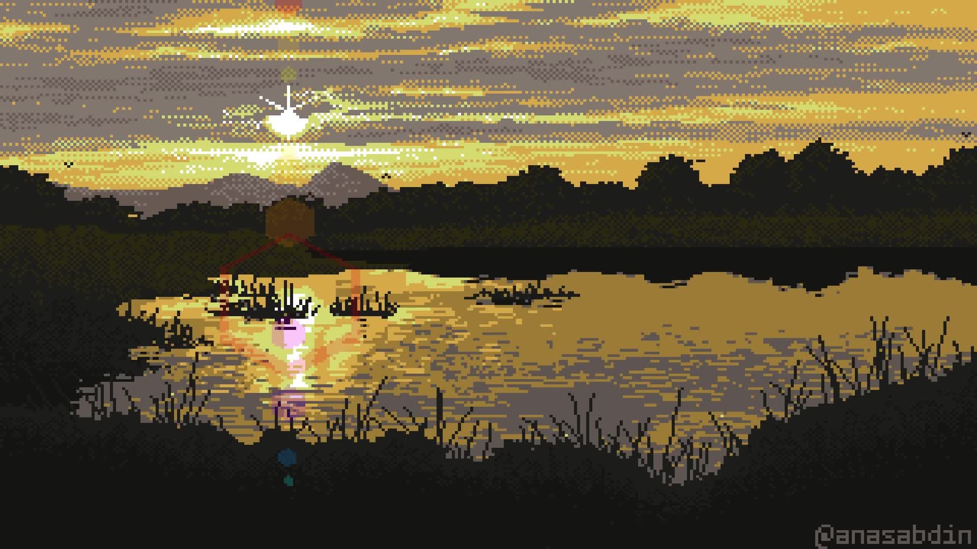 PC Pixel Sunset HD Live Wallpaper