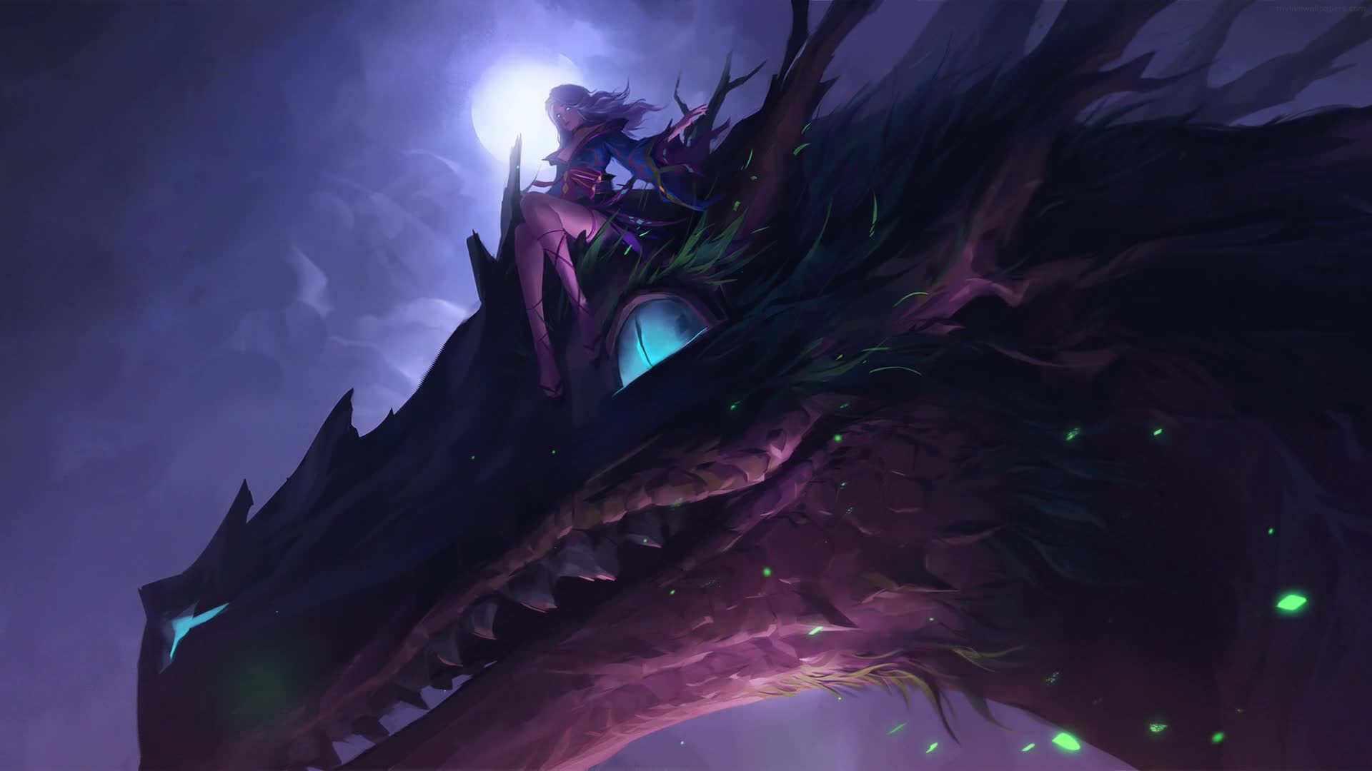 PC Dragon Lady HD Live Wallpaper