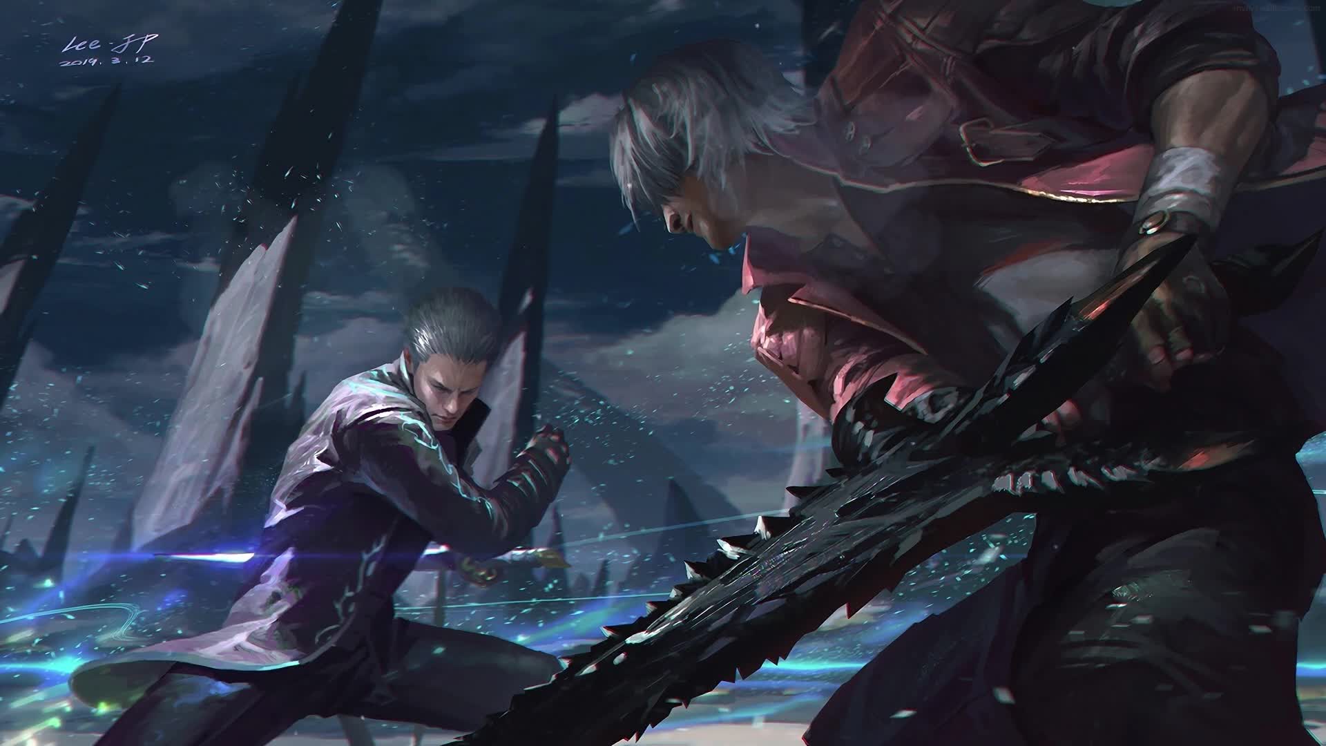 PC Vergil and Dante HD Live Wallpaper