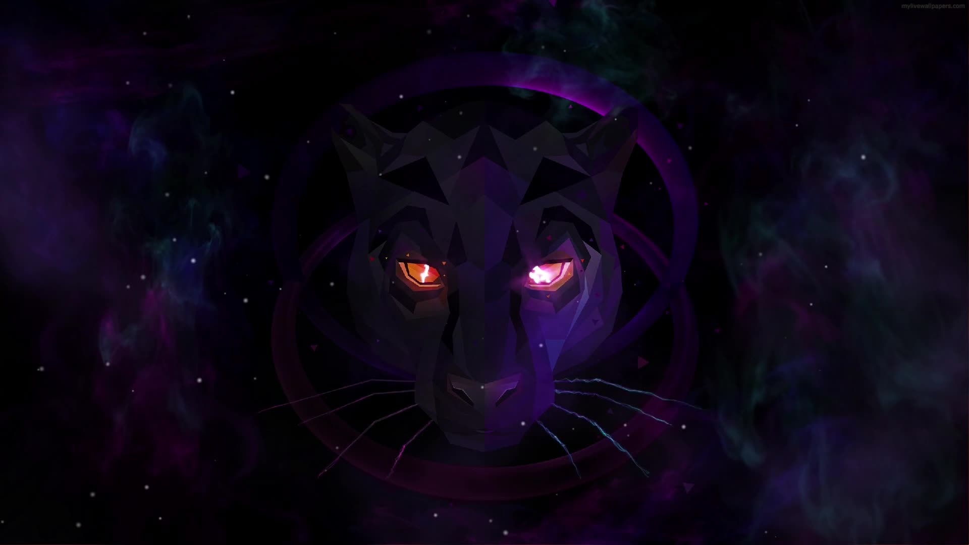 PC Panther Sparkle Eyes HD Live Wallpaper
