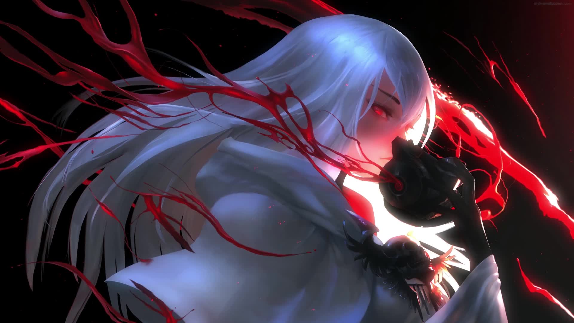 PC Gas Mask Girl Warrior HD Live Wallpaper