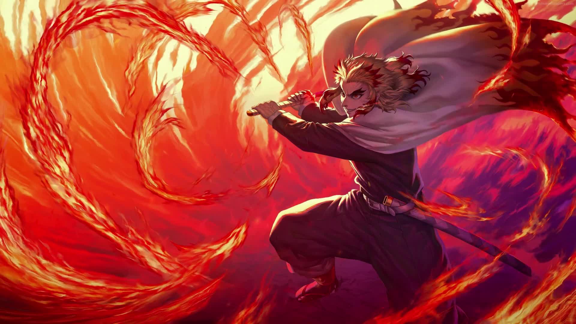 PC Rengoku Demon Slayer HD Live Wallpaper