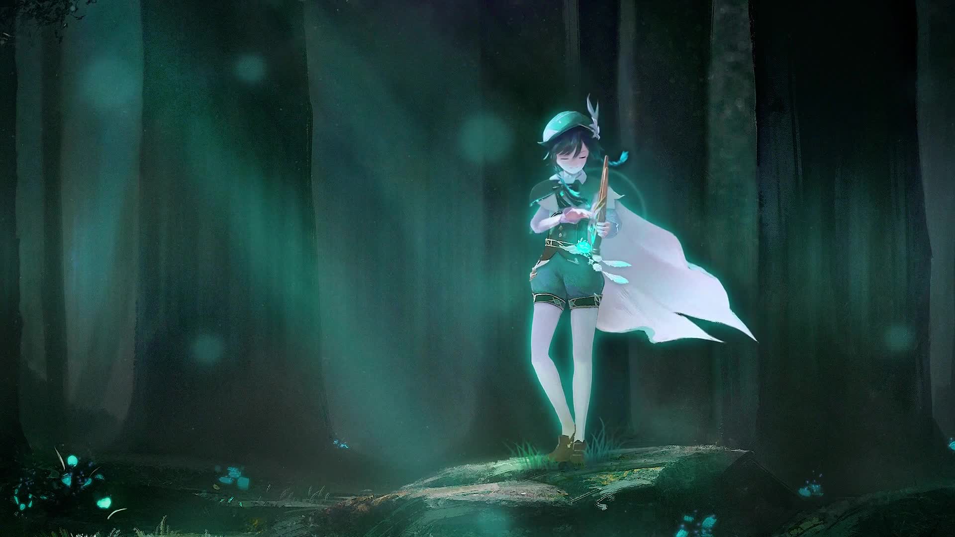 Venti Genshin Impact Anime Game Live Wallpaper
