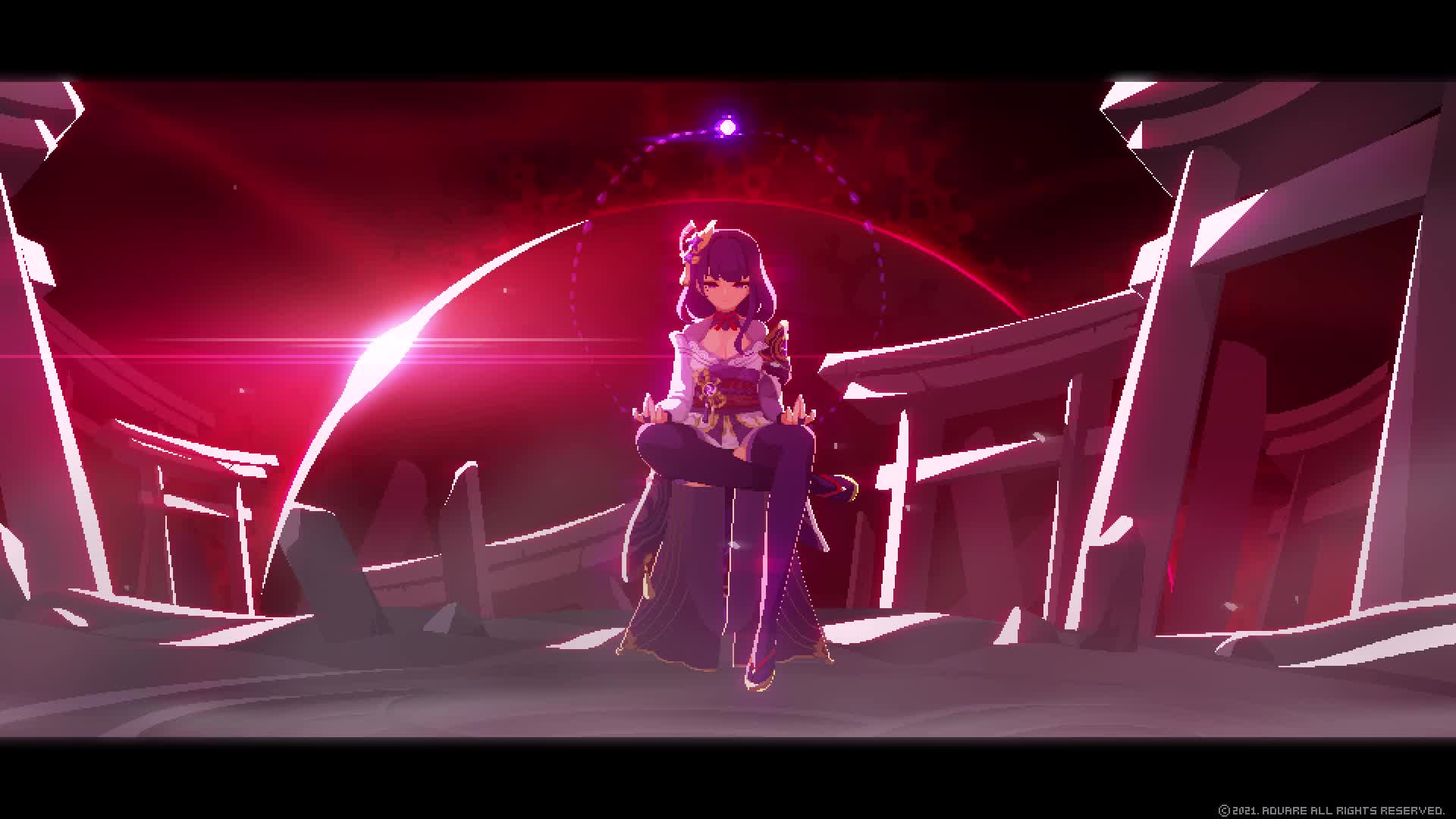 Raiden Plane of Euthymia Pixel Anime 4K Live Wallpaper