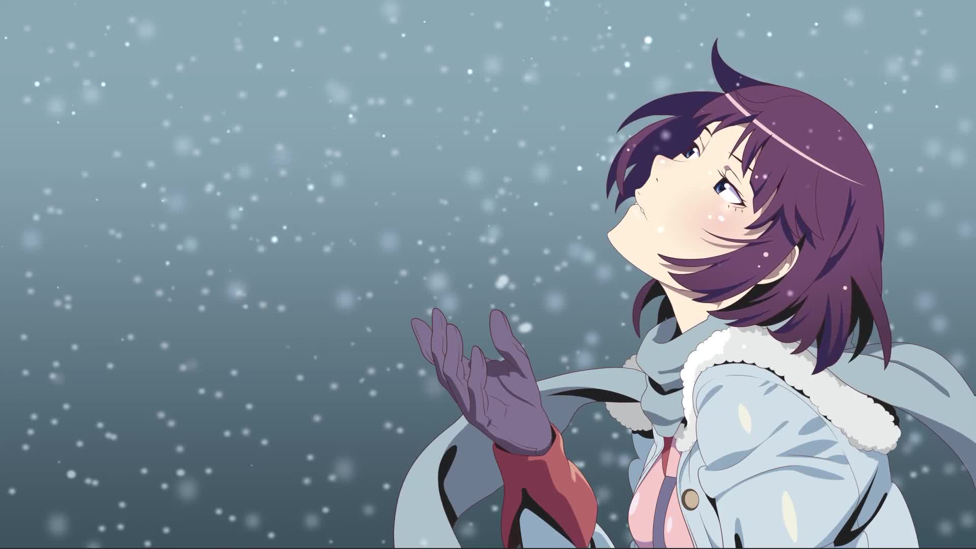 Hitagi Senjougahara Monogatari Anime Pc Live Wallpaper