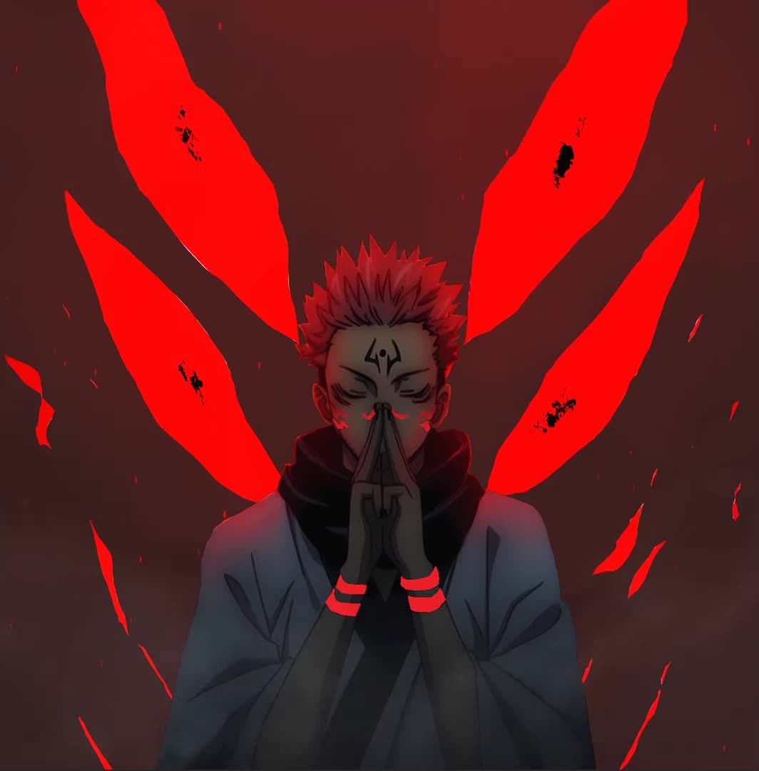 Anime Ryomen Sukuna Live Phone Wallpaper