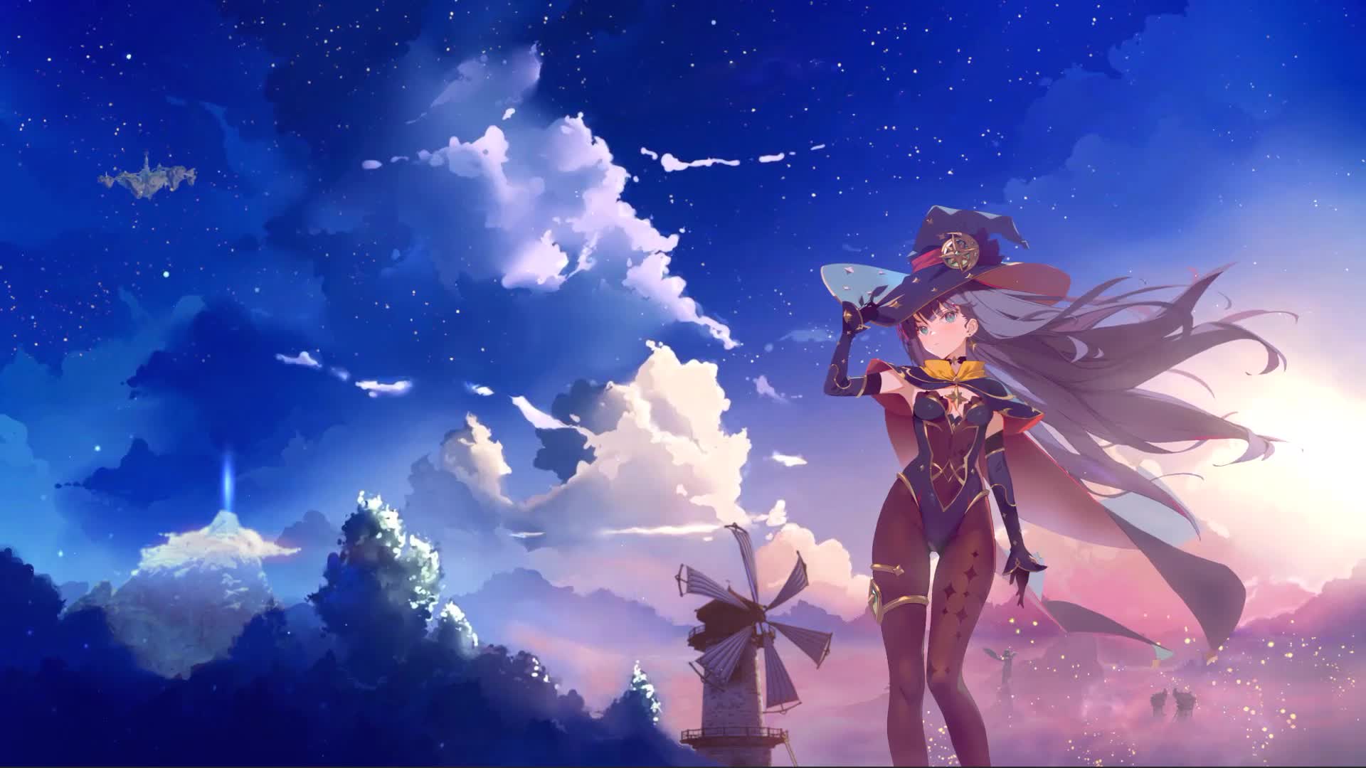 Mona Genshin Impact Witch Anime Live Wallpaper For Pc