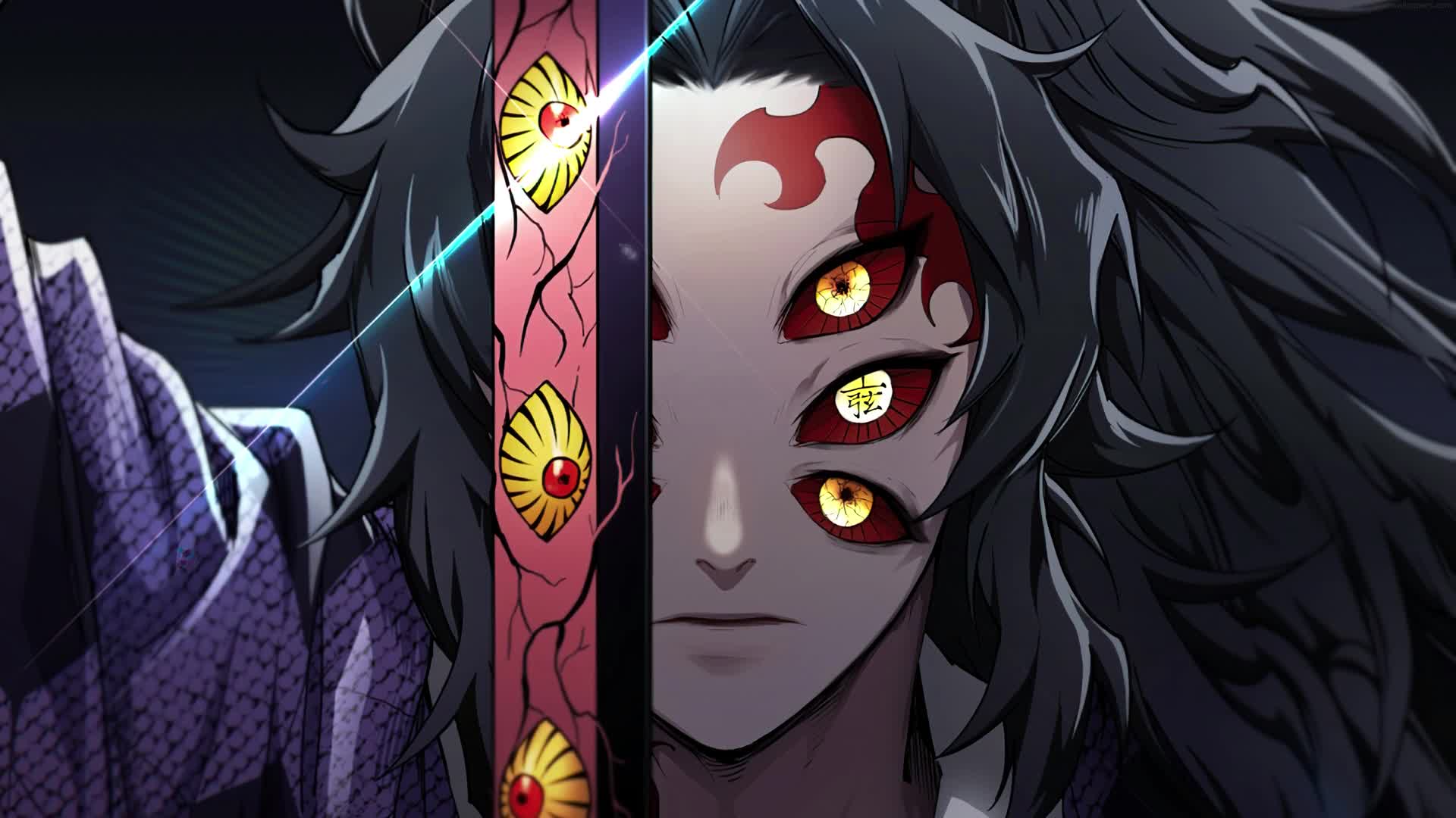 Cool Kokushibo Upper Moon 4K Live Wallpaper Demon Slayer Anime Live Wallpaper