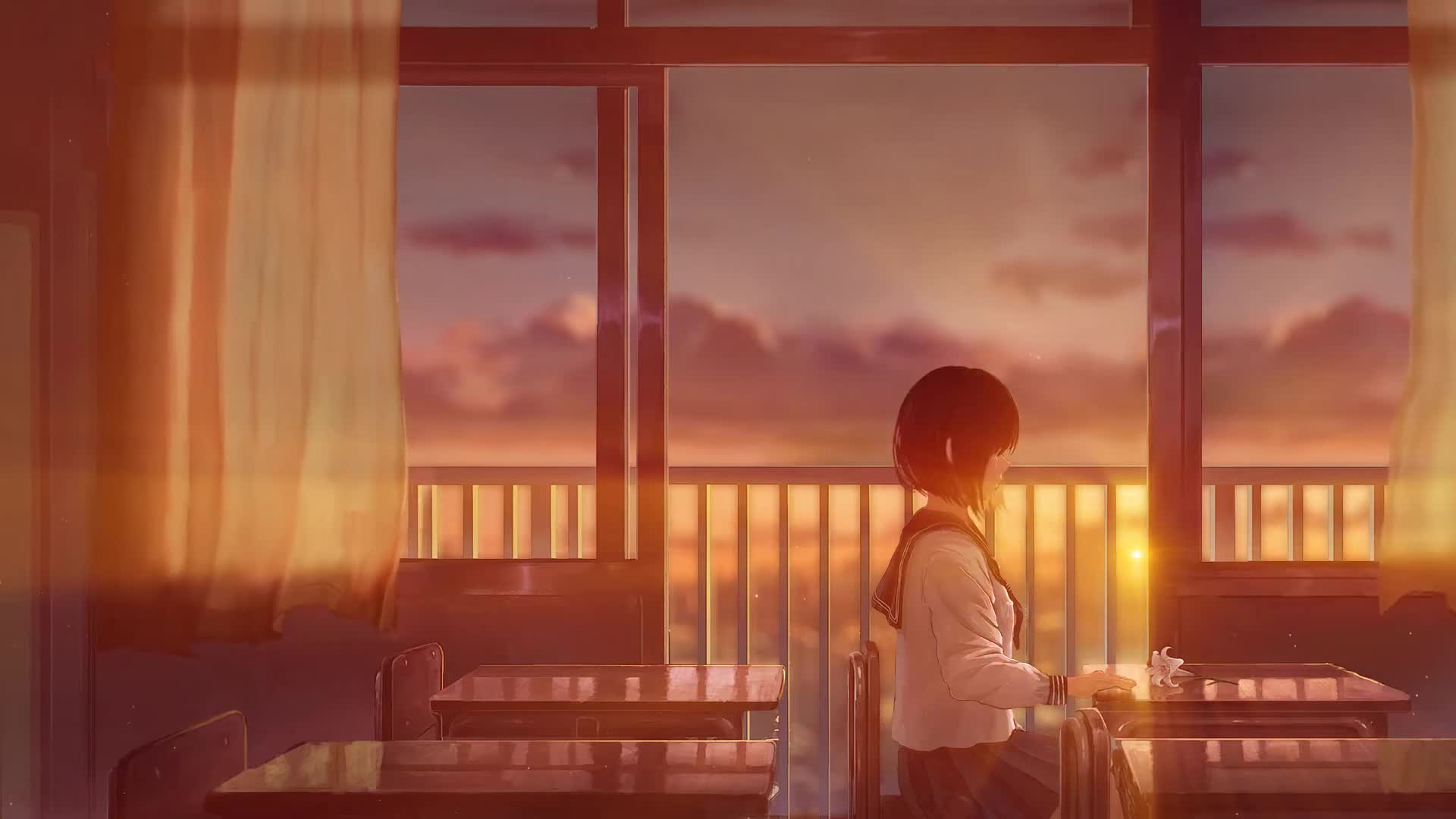 Anime Girl  Tears  Live Wallpaper