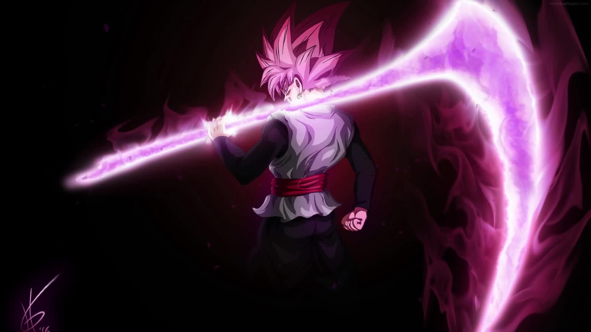 Cool GOKU BLACK SUPER SAIYAN ROSE 4K LIVE WALLPAPER Dragon Ball Anime Live Wallpaper