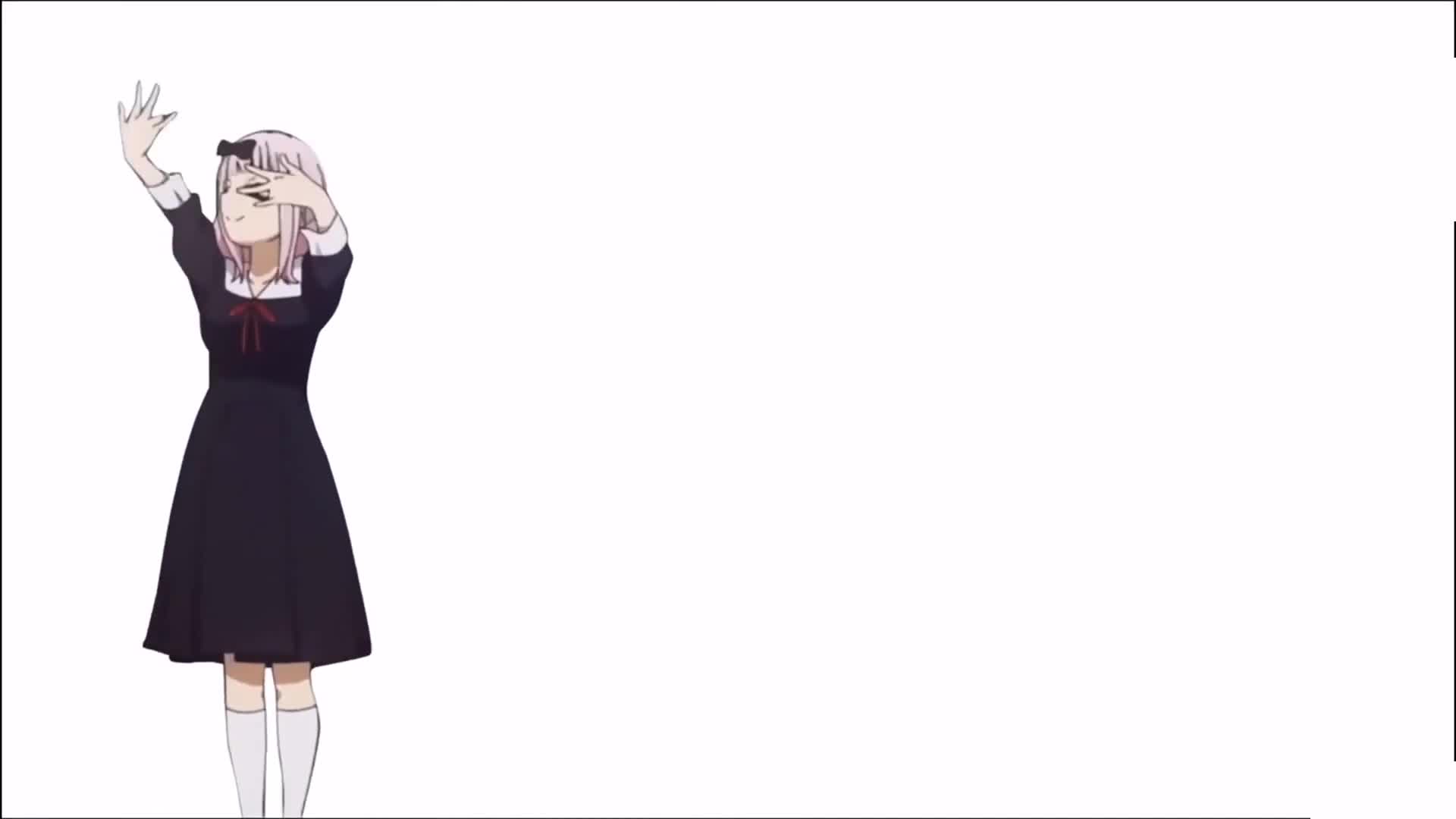 Chika Fujiwara Dance 1080p 60fps blank background  Kaguyasama wa Kokuraseta