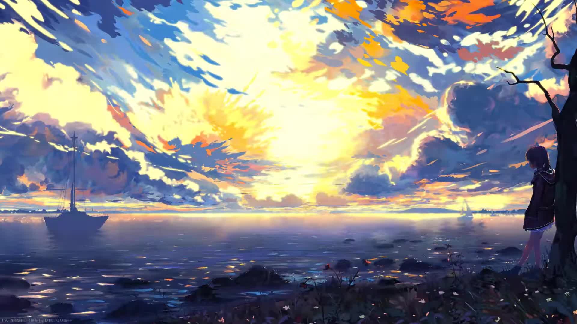 PC Animated anime landscape (Wallpaper Engine)