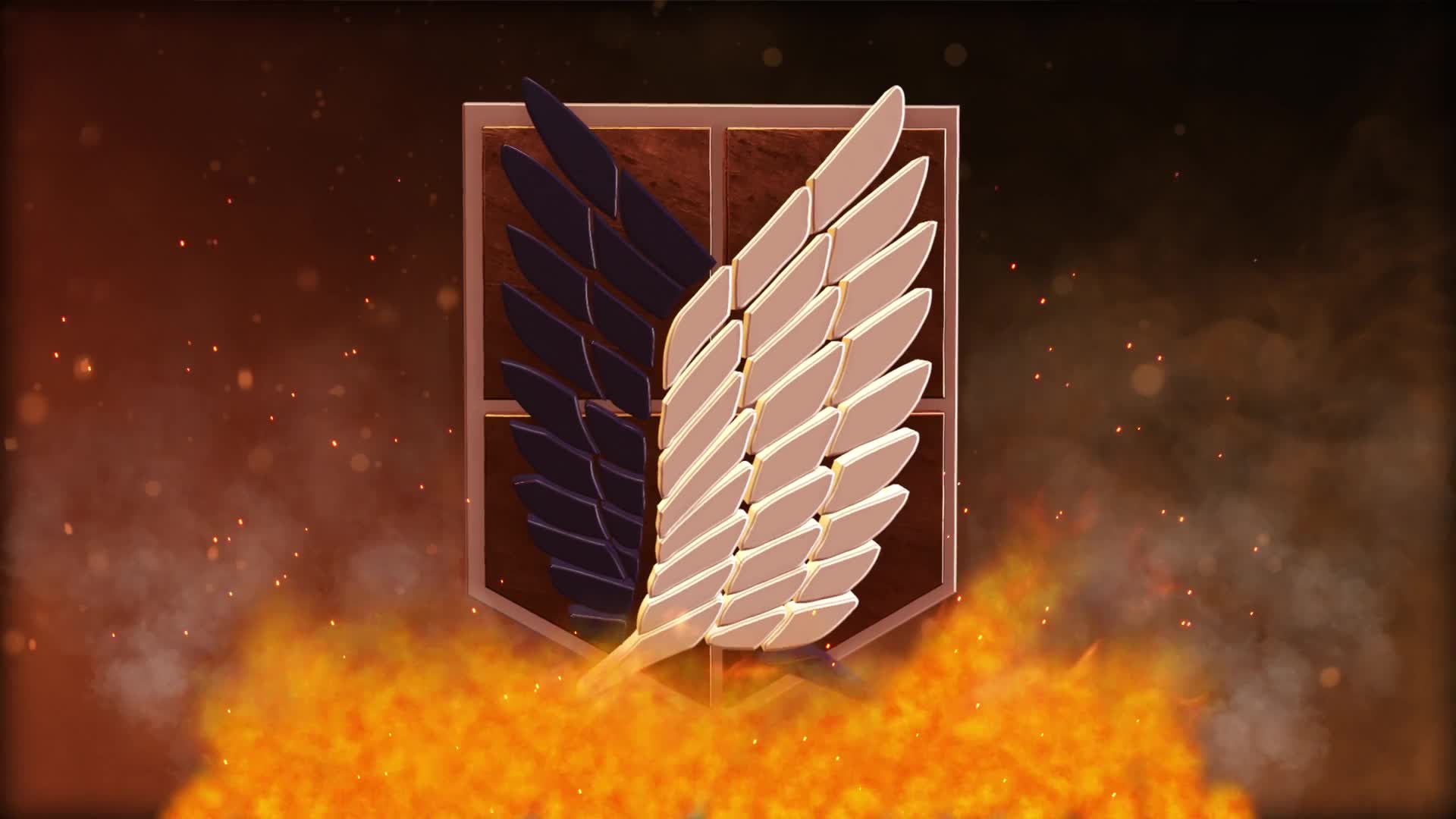 Live wallpaper 4K Attack On Titan logo