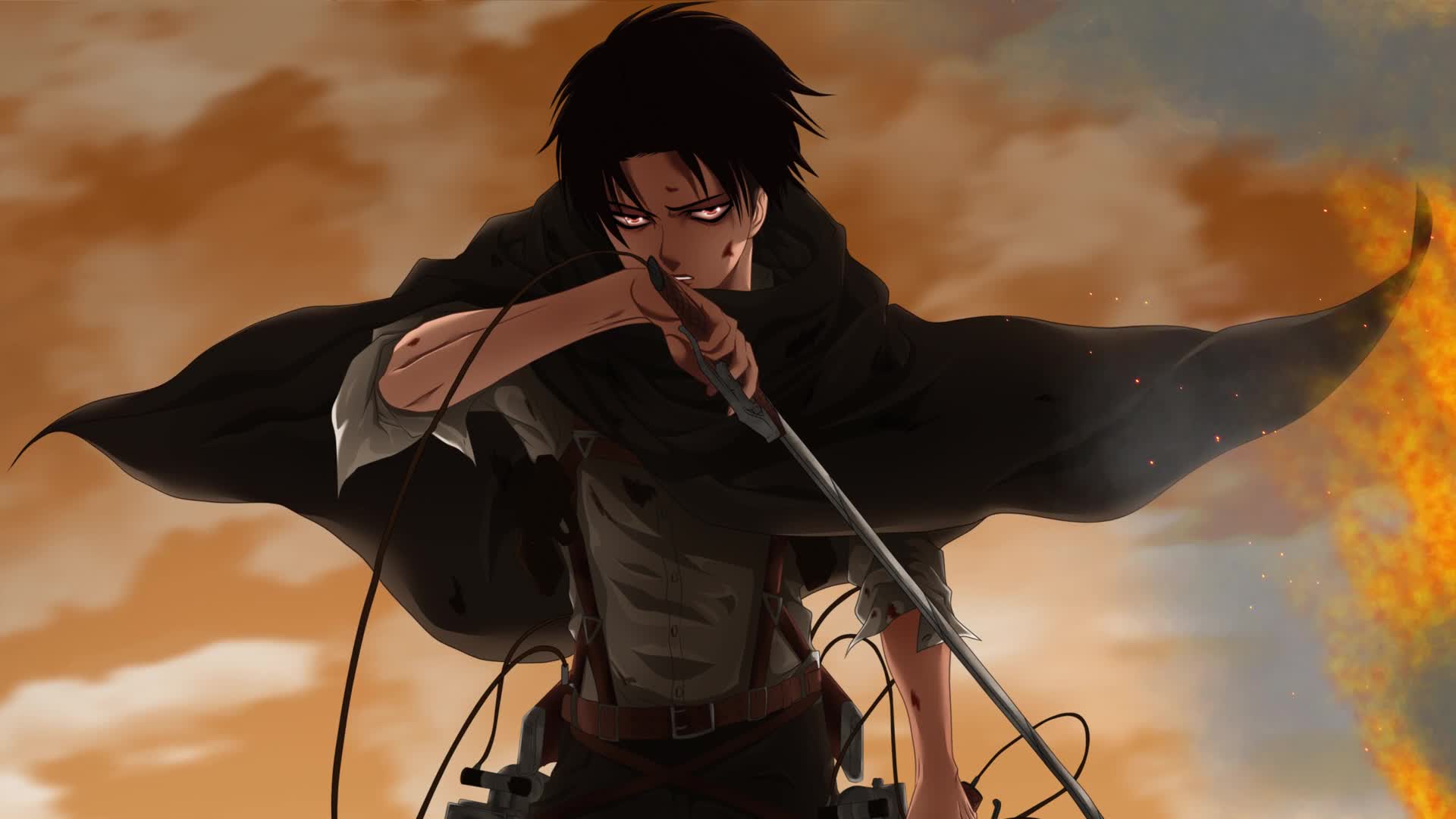 PC Live Wallpaper 4K Attack on Titan Levi Ackerman