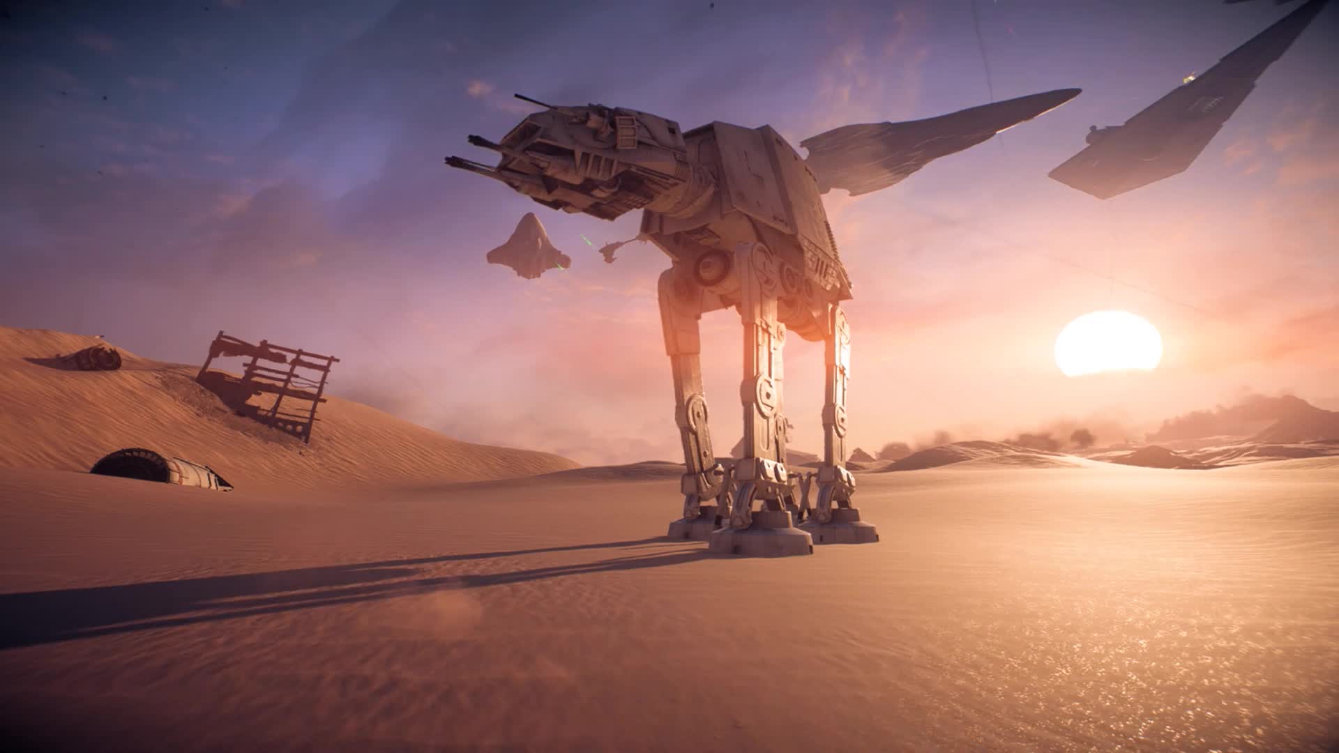 ATAT on JAKKU Star Wars Live wallpaper