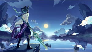 Fondo de Pantalla Animado Xiao de Genshin Impact 🌼 en Movimiento