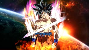 Fondo de Pantalla Animado Goku Ultra Instinto de Dragon Ball 💥 en Movimiento