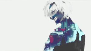 Fondo de Pantalla Animado Diseño de Tokyo Ghoul 💙 en Movimiento