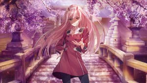 Fondo de Pantalla Animado de Darling In The Franxx Zero Two🌬️ en Movimiento