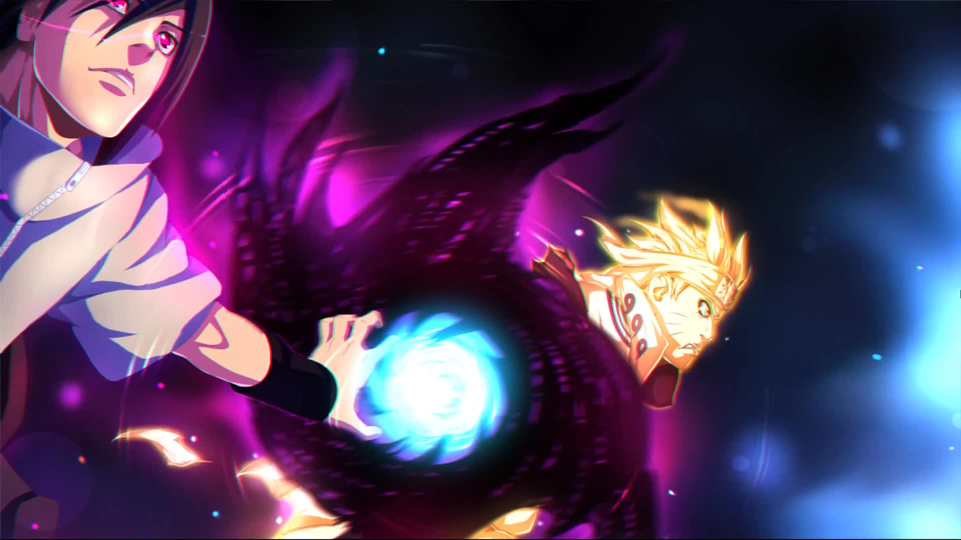 Fondo de Pantalla Animado Naruto y Sasuke de Naruto ☄️ en Movimiento