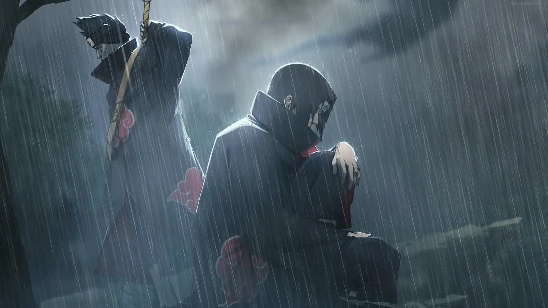 Fondo de Pantalla Animado Itachi y Kisame de Naruto ☔️ en Movimiento