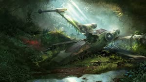 Fondo de Pantalla Animado XWing de Star Wars 🚀 en Movimiento