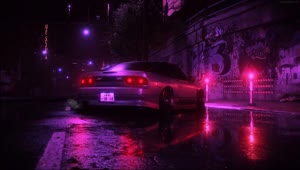 Fondo de Pantalla Animado Nissan 180SX de Coches 🎡 en Movimiento