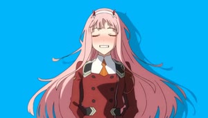 Fondo de Pantalla Animado de Zero Two Saltando😊 en Movimiento