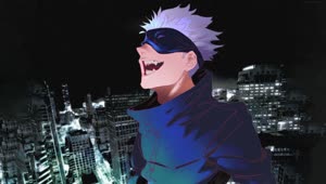Fondo de Pantalla Animado Risa de Satoru Gojo de Jujutsu Kaisen 😁 en Movimiento