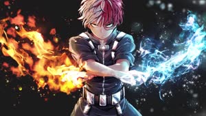 Fondo de Pantalla Animado Shoto Todoroki de My Hero Academia 🔥 en Movimiento