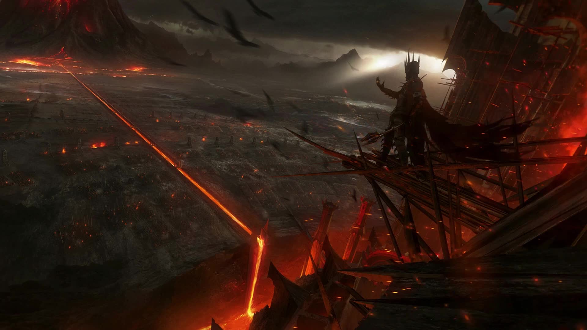Fondo de Pantalla Animado Sauron de El Señor de los Anillos ⚠️ en Movimiento
