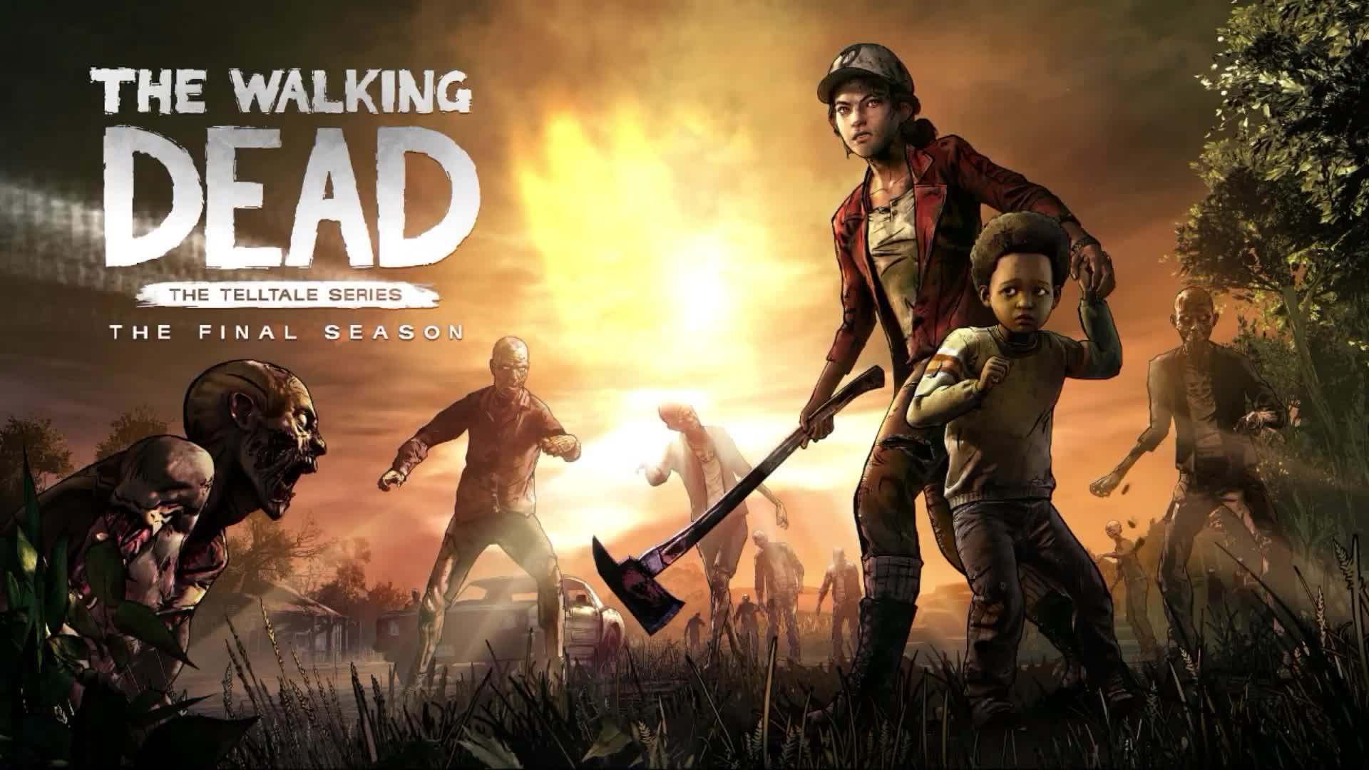 Fondo de Pantalla Animado Videojuego de The Walking Dead ☠️ en Movimiento