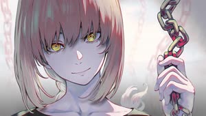 Fondo de Pantalla Animado Makima de Chainsaw Man 🌹 en Movimiento