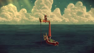 Fondo de Pantalla Animado Link en Altamar de The Legend of Zelda 🚢 en Movimiento