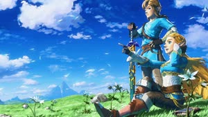 Fondo de Pantalla Animado Zelda Señalando de The Legend of Zelda👉 en Movimiento