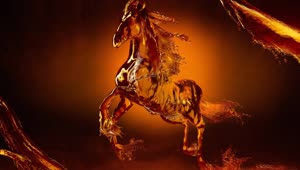 Fondo de Pantalla Animado de Caballo Líquido 🐴 en Movimiento