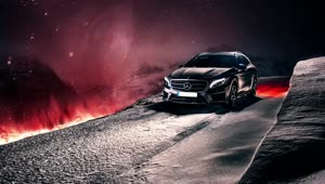 Fondo de Pantalla Animado Mercedes Volcano de Coches 🚗 en Movimiento